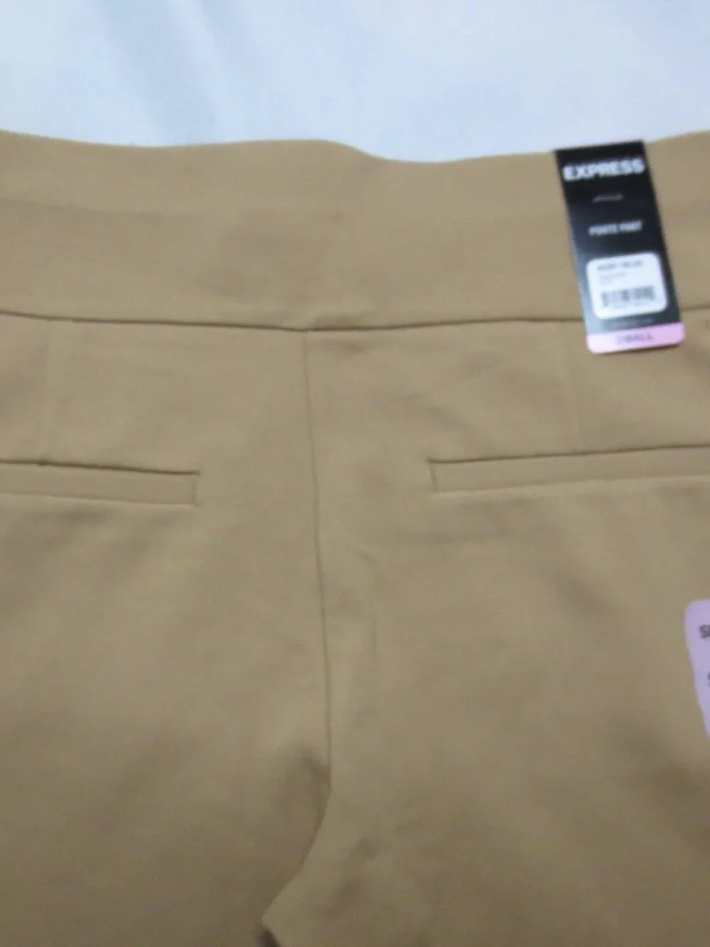 NWT EXPRESS womens PONTE PANT tan TROUSERS brown STRETCH soft ANKLE SIZE S - Picture 11 of 13